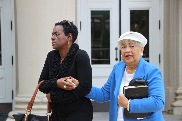 Patrick Cannon Supporters Leave Courthouse