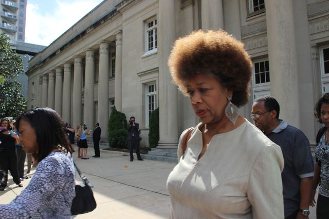Patrick Cannon Supporters Leave Courthouse