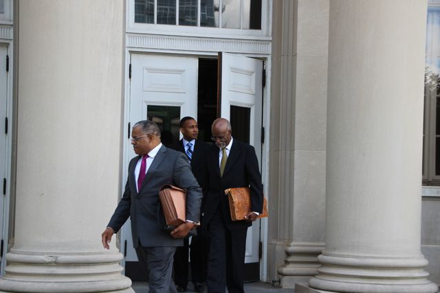 Patrick Cannon, James Ferguson and Henderson Hill Leave Federal Courthouse
