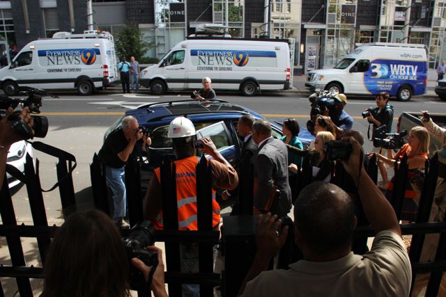 Patrick Cannon Mobbed By Reporters
