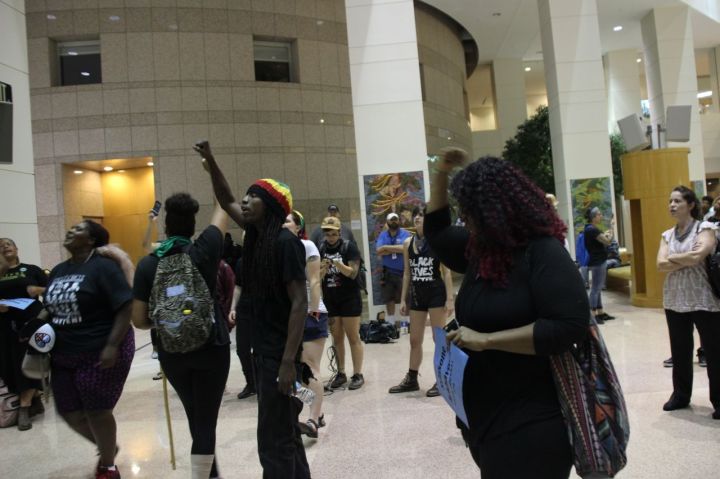 Protestors Voice Their Anger At City Council
