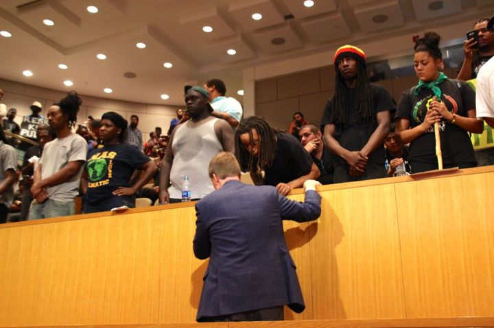 Protestors Voice Their Anger At City Council