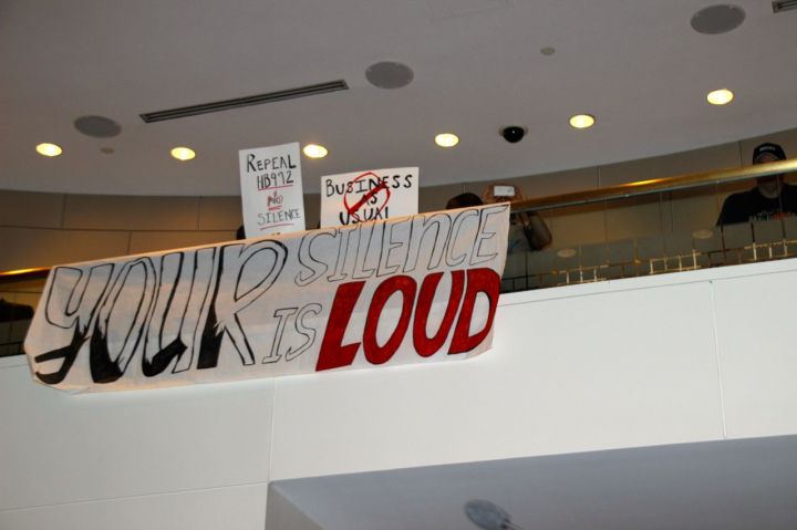 Protestors Voice Their Anger At City Council