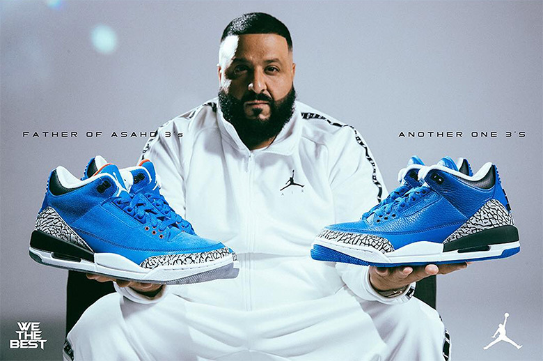 DJ KHALED AIR JORDAN 3 SNEAKERS