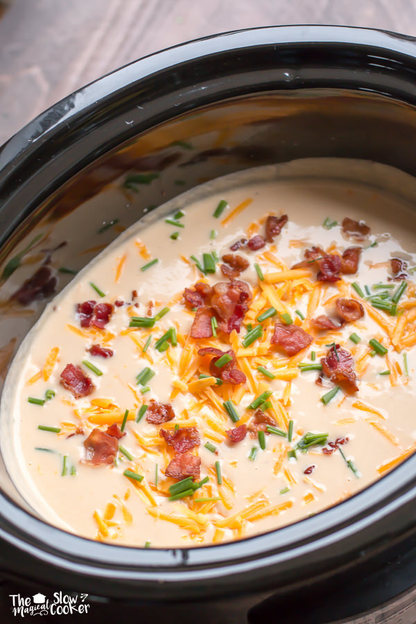 Slow Cooker Cauliflower Cheese Soup