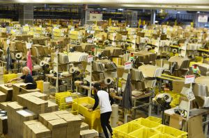 Inside the Amazon UK warehouse on Black Friday