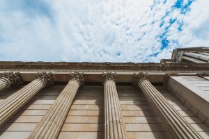 Colonnade, row of classical stone columns