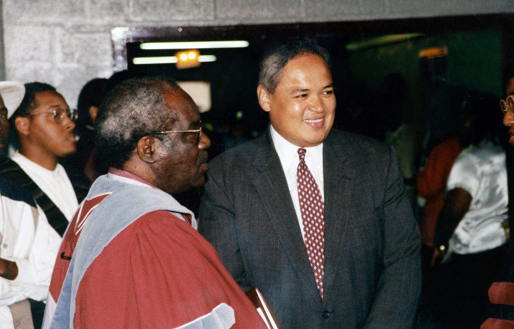 Men and women talking together during event