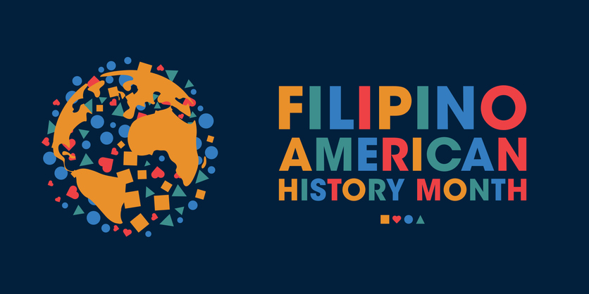 Filipino American History Month, Colourful Poster, Banner Design Template.